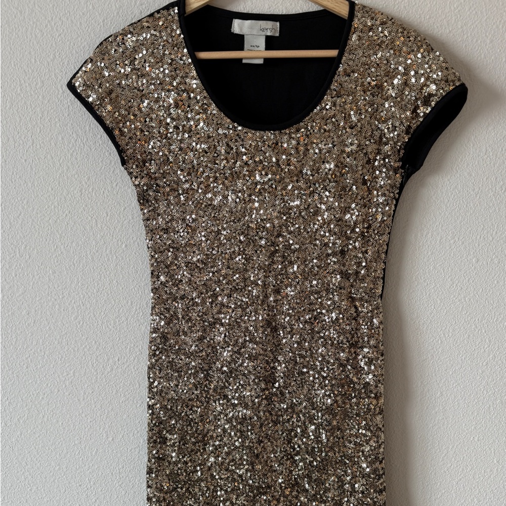 Sequin Cap Sleeve Top